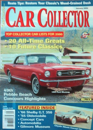 CAR COLLECTOR 2000 JAN - PAXTON GT350, '55 98 HOLIDAY